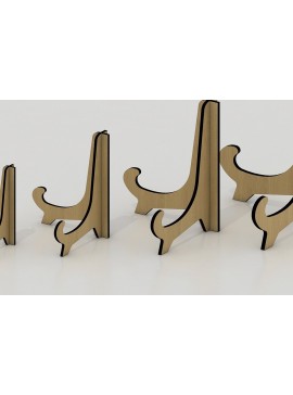 Σετ των 2 Intra απο ξύλο plywood 3mm-4mm πάχος - Θήκη πιάτων Glowforge Laser Cut File 026 Δίασταση 20x20 cm INTRAFABR-34326484
