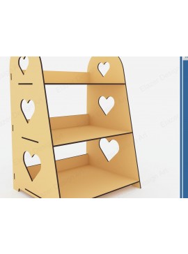 Intra απο ξύλο plywood 3mm-4mm πάχος - Εμφάνιση βάσης 3 ραφιού   Cut Laser Δίασταση 250x200 cm INTRAFABR-72392276