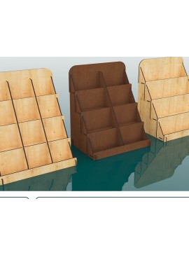 Σετ των 2 Intra απο ξύλο plywood 3mm-4mm πάχος - Εμφάνιση αρχείων  κοπής με λέιζερ βάσης Δίασταση 320x235 cm INTRAFABR-66782065