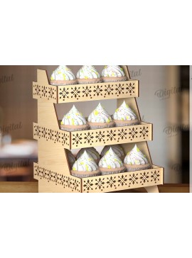 Σετ των 2 Intra απο ξύλο plywood 3mm-4mm πάχος -  βάσης οθόνης. Ξύλινο σταντ Δίασταση 30x20 cm INTRAFABR-123031983