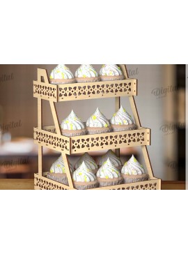 Σετ των 2 Intra απο ξύλο plywood 3mm-4mm πάχος -  βάσης οθόνης. Ξύλινο σταντ Δίασταση 30x20 cm INTRAFABR-123032085