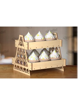 Σετ των 2 Intra απο ξύλο plywood 3mm-4mm πάχος -  βάσης οθόνης. Ξύλινο σταντ Δίασταση 30x20 cm INTRAFABR-123032362