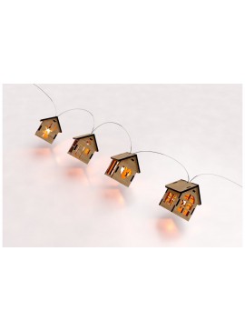 Intra απο ξύλο plywood 3mm-4mm πάχος - Διακόσμηση Χριστουγεννιάτικου Δέντρου με DIY Laser Cut  Δίασταση 60x40 cm INTRAFABR-105258446