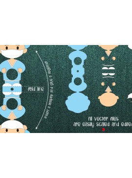 Intra απο ξύλο plywood 3mm-4mm πάχος - Πρότυπο θήκης Doctor Lollipop  Δίασταση 30x20 cm INTRAFABR-21848274