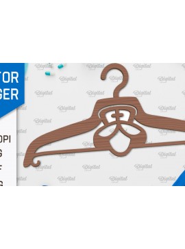 Σετ των 2 Intra απο ξύλο plywood 3mm-4mm πάχος - Σχέδιο κοπής με λέιζερ ξύλινη κρεμάστρα Doctor Δίασταση 30x20 cm INTRAFABR-100377139