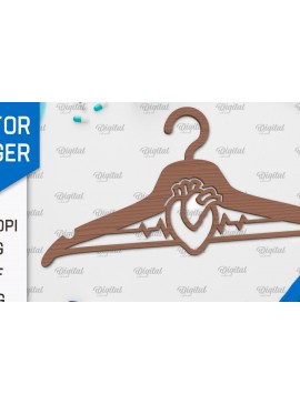 Intra απο ξύλο plywood 3mm-4mm πάχος - Σχέδιο κοπής με λέιζερ ξύλινη κρεμάστρα Doctor Δίασταση 30x20 cm INTRAFABR-100377258