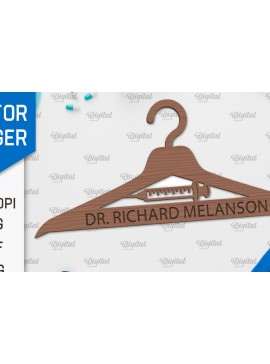 Intra απο ξύλο plywood 3mm-4mm πάχος - Σχέδιο κοπής με λέιζερ ξύλινη κρεμάστρα Doctor Δίασταση 30x20 cm INTRAFABR-100376978