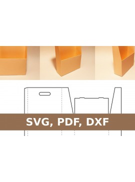 Σετ των 2 Intra απο ξύλο plywood 3mm-4mm πάχος - Κουτί εγγράφων Δίασταση 20x20 cm INTRAFABR-33738645