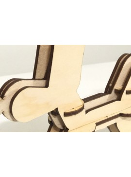 Σετ των 2 Intra απο ξύλο plywood 3mm-4mm πάχος - με μπαλόνι σκύλου Δίασταση 20x20 cm INTRAFABR-36869720