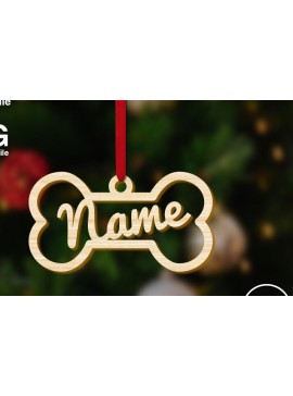 Σετ των 3 Intra απο ξύλο plywood 3mm-4mm πάχος - Χριστουγεννιάτικο διακοσμητικό αεροπλάνο από κόκαλο σκύλου Δίασταση 6x2 cm INTRAFABR-69556120