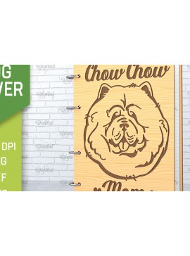 Σετ των 2 Intra απο ξύλο plywood 3mm-4mm πάχος -  κάλυμμα σκύλου. Chow Chow  Δίασταση 30x20 cm INTRAFABR-89115913