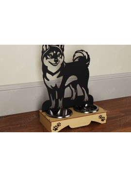 Intra απο ξύλο plywood 3mm-4mm πάχος - Βάση μπολ τροφής για σκύλους | Θήκη για μπολ φαγητού Δίασταση 30x20 cm INTRAFABR-108928288