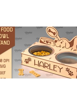 Intra απο ξύλο plywood 3mm-4mm πάχος - Βάση για μπολ τροφής για σκύλους  Δίασταση 30x20 cm INTRAFABR-98217335