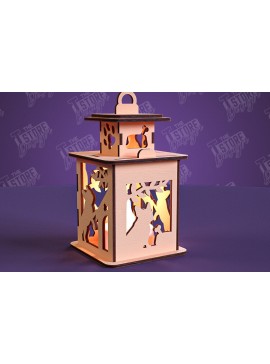 Σετ των 3 Intra απο ξύλο plywood 3mm-4mm πάχος - Φανάρι σκύλου | 3D Night Light | Κατοικία Κατοικίδια Δίασταση 20x20 cm INTRAFABR-101752720