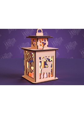 Σετ των 2 Intra απο ξύλο plywood 3mm-4mm πάχος - Φανάρι σκύλου | 3D Night Light | Κατοικία Κατοικίδια Δίασταση 20x20 cm INTRAFABR-101752698