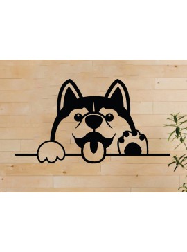 Intra απο ξύλο plywood 3mm-4mm πάχος - Dog Metal Wall Art, Dog Laser Cut  Δίασταση 40x50 cm INTRAFABR-66802260