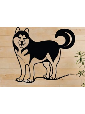 Intra απο ξύλο plywood 3mm-4mm πάχος - Dog Metal Wall Art, Dog Laser Cut  Δίασταση 40x50 cm INTRAFABR-66802130