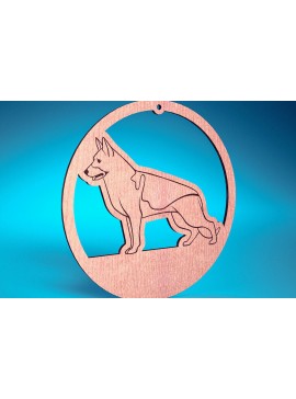 Σετ των 3 Intra απο ξύλο plywood 3mm-4mm πάχος - Στολίδι σκύλου με λέιζερ  | Λέιζερ σκύλου Δίασταση 6x6 cm INTRAFABR-72482183