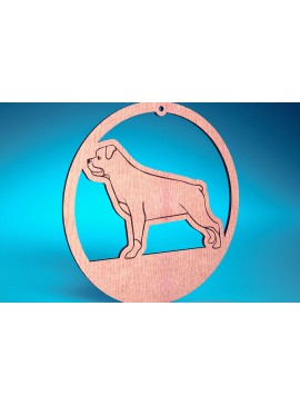 Σετ των 3 Intra απο ξύλο plywood 3mm-4mm πάχος - Στολίδι σκύλου με λέιζερ  | Λέιζερ σκύλου Δίασταση 6x6 cm INTRAFABR-72482229