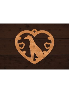 Σετ των 3 Intra απο ξύλο plywood 3mm-4mm πάχος - Στολίδι σκύλου ,  Δίασταση 6x6 cm INTRAFABR-113802406