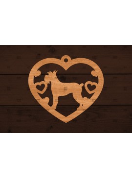 Σετ των 3 Intra απο ξύλο plywood 3mm-4mm πάχος - Στολίδι σκύλου ,  Δίασταση 6x6 cm INTRAFABR-113802471