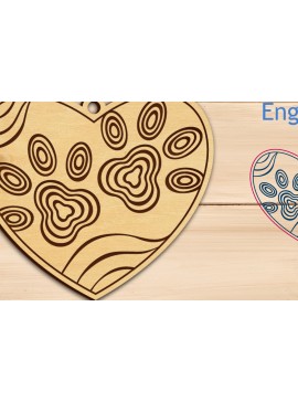 Σετ των 3 Intra απο ξύλο plywood 3mm-4mm πάχος - Μπρελόκ  Σκύλος Χαρακτική Δίασταση 2x2 cm INTRAFABR-100120107