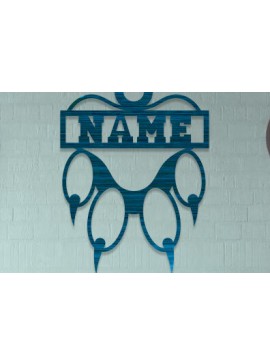 Intra απο ξύλο plywood 3mm-4mm πάχος - Σήμα ονόματος ποδιού σκύλου  Laser Cut Δίασταση 30x20 cm INTRAFABR-75730182