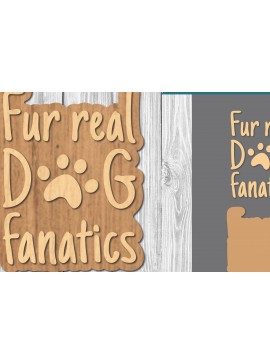 Σετ των 2 Intra απο ξύλο plywood 3mm-4mm πάχος - Διακόσμηση κοπής με λέιζερ αποσπάσματα σκύλου  7 Δίασταση 20x20 cm INTRAFABR-106886166