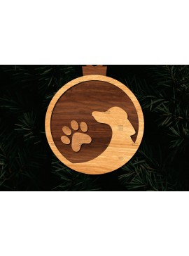 Σετ των 3 Intra απο ξύλο plywood 3mm-4mm πάχος - Στρογγυλό στολίδι με λέιζερ  Δίασταση 6x6 cm INTRAFABR-113645980