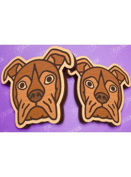 Σετ των 3 Intra απο ξύλο plywood 3mm-4mm πάχος - Πρότυπο σκουλαρίκια σκουλαρίκια κοπής με λέιζερ Δίασταση 3x3 cm INTRAFABR-96135684