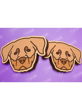 Σετ των 3 Intra απο ξύλο plywood 3mm-4mm πάχος - Πρότυπο σκουλαρίκια σκουλαρίκια κοπής με λέιζερ Δίασταση 3x3 cm INTRAFABR-96135707