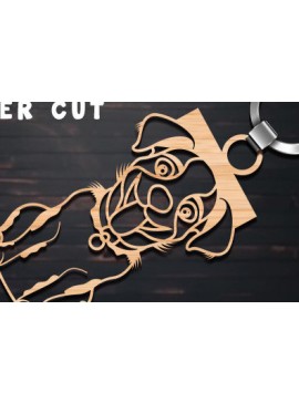 Σετ των 3 Intra απο ξύλο plywood 3mm-4mm πάχος - Ξύλινα μπρελόκ για σκύλους με λέιζερ  Δίασταση 4x4 cm INTRAFABR-98539760