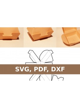 Σετ των 3 Intra απο ξύλο plywood 3mm-4mm πάχος - Κουτί ντόνατ Δίασταση 20x20 cm INTRAFABR-33739186