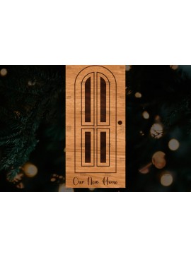 Σετ των 3 Intra απο ξύλο plywood 3mm-4mm πάχος - Χριστουγεννιάτικο στολίδι πόρτας  Δίασταση 6x6 cm INTRAFABR-109681640