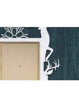 Intra απο ξύλο plywood 3mm-4mm πάχος - Γωνιακή πόρτα  Cut Laser Δίασταση 40x50 cm INTRAFABR-69865406