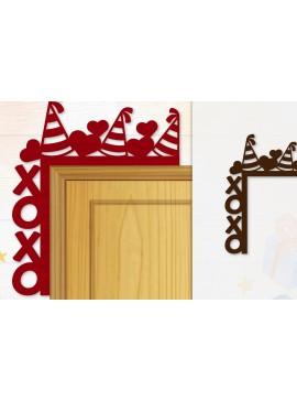 Σετ των 2 Intra απο ξύλο plywood 3mm-4mm πάχος - Γωνιακή πόρτα για Valentine Lasercut Δίασταση 20x20 cm INTRAFABR-114810433