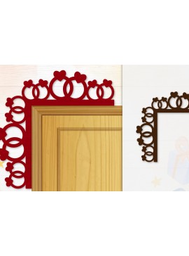 Σετ των 3 Intra απο ξύλο plywood 3mm-4mm πάχος - Γωνιακή πόρτα για Valentine Lasercut Δίασταση 20x20 cm INTRAFABR-114810266