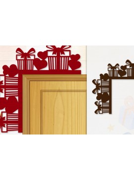 Σετ των 3 Intra απο ξύλο plywood 3mm-4mm πάχος - Γωνιακή πόρτα για Valentine Lasercut Δίασταση 20x20 cm INTRAFABR-114810328