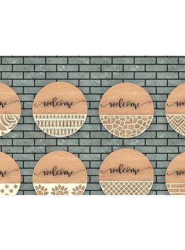 Intra απο ξύλο plywood 3mm-4mm πάχος - Δέσμη κρεμάστρας πόρτας , Πόρτες με σχέδια Δίασταση 30x20 cm INTRAFABR-39970096