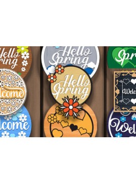 Intra απο ξύλο plywood 3mm-4mm πάχος - Κρεμάστρα πόρτας Laser Cut  Bundle Δίασταση 40x50 cm INTRAFABR-70105659