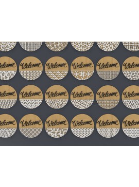 Σετ των 2 Intra απο ξύλο plywood 3mm-4mm πάχος - Πακέτο κρεμάστρας πόρτας  / Κρεμάστρες πόρτας 266 Δίασταση 30x20 cm INTRAFABR-53992364