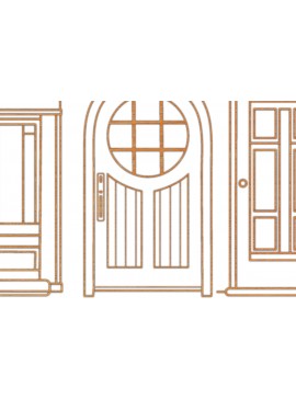 Intra απο ξύλο plywood 3mm-4mm πάχος - Δέσμη  Cut Laser Door Δίασταση 30x20 cm INTRAFABR-62549156