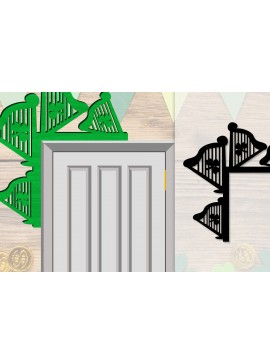 Σετ των 2 Intra απο ξύλο plywood 3mm-4mm πάχος - Dorr Corner St Patrick's Day Lasercut Δίασταση 20x20 cm INTRAFABR-117784931