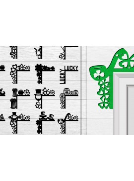 Σετ των 3 Intra απο ξύλο plywood 3mm-4mm πάχος - Dorr Corner St Patrick's Day Lasercut Δίασταση 20x20 cm INTRAFABR-117785026