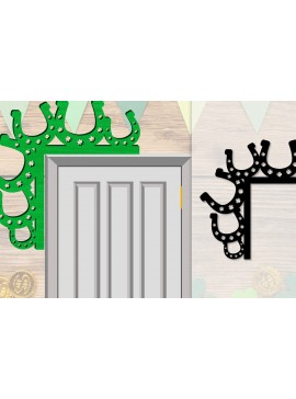 Σετ των 2 Intra απο ξύλο plywood 3mm-4mm πάχος - Dorr Corner St Patrick's Day Lasercut Δίασταση 20x20 cm INTRAFABR-117784898