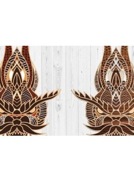 Intra απο ξύλο plywood 3mm-4mm πάχος - Δράκων Δίασταση 30x20 cm INTRAFABR-32323662