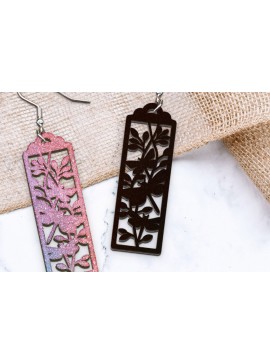 Σετ των 3 Intra απο ξύλο plywood 3mm-4mm πάχος - Σκουλαρίκια Dragonfly Cut Laser. Δίασταση 3x3 cm INTRAFABR-115583517