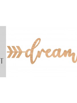 Σετ των 2 Intra απο ξύλο plywood 3mm-4mm πάχος -  λέιζερ Dream Arrow Δίασταση 20x20 cm INTRAFABR-9744406