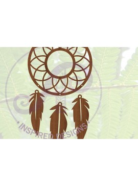 Intra απο ξύλο plywood 3mm-4mm πάχος - Dreamcatcher Laser Cut Design 13  Δίασταση 30x20 cm INTRAFABR-68422934