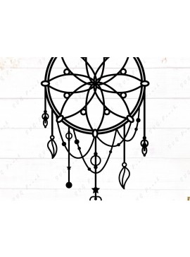 Intra απο ξύλο plywood 3mm-4mm πάχος - Dreamcatcher , Boho Δίασταση 30x20 cm INTRAFABR-117721086